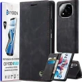Etui na telefon Xiaomi Redmi Note 14 PRO 5G Oxygen Book Czarne + Super Folia.webp