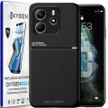 Etui na telefon Xiaomi Redmi Note 14 5G Oxygen IQS Czarne + Super Folia.webp