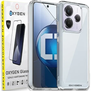 Etui na telefon Xiaomi Redmi Note 14 5G Oxygen Pure Bezbarwne + Szkło Hartowane