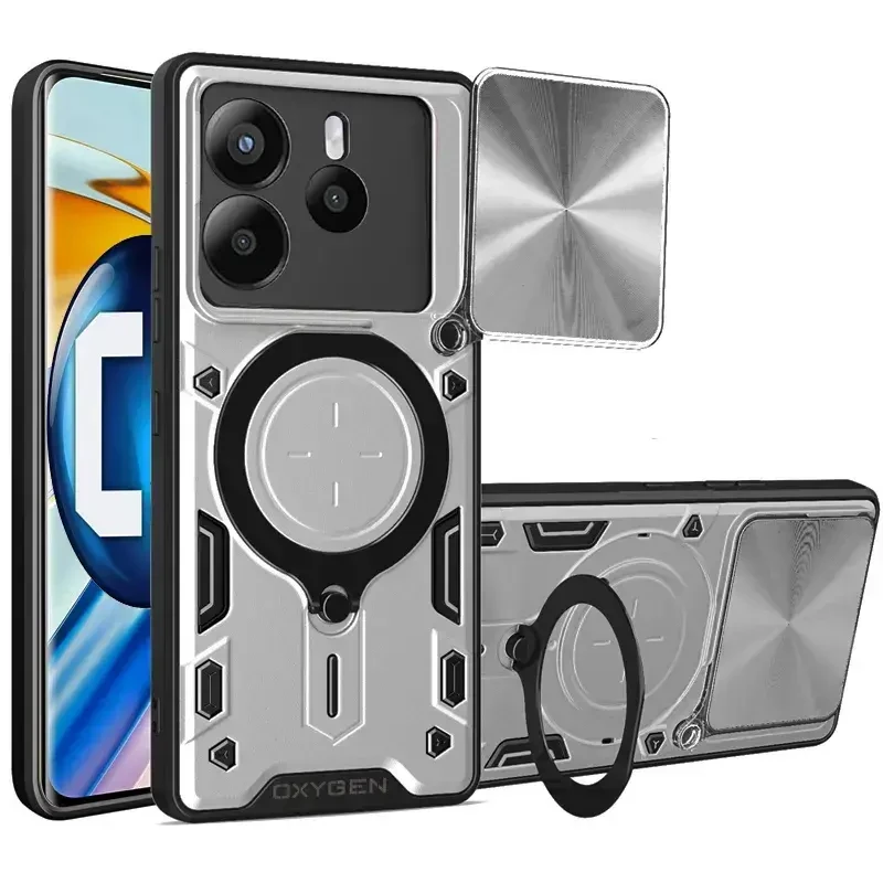 Etui na telefon Xiaomi Redmi Note 14 5G Oxygen RR Srebrne.webp