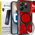 Etui na telefon Xiaomi Redmi Note 14 5G Oxygen RR Czerwone + Szkło Hartowane.webp