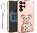 Etui na telefon Samsung Galaxy S25 ULTRA Oxygen + Uchwyt BeaR Różowe + Smycz.webp