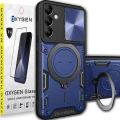 Etui na telefon Samsung Galaxy S25 Oxygen RR Niebieskie + Szkło PREMIUM.webp