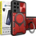 Etui na telefon Samsung Galaxy S25 ULTRA Oxygen RR Czerwone + Szkło PREMIUM.webp
