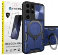 Etui na telefon Samsung Galaxy S25 ULTRA Oxygen RR Niebieskie + Szkło PREMIUM.webp