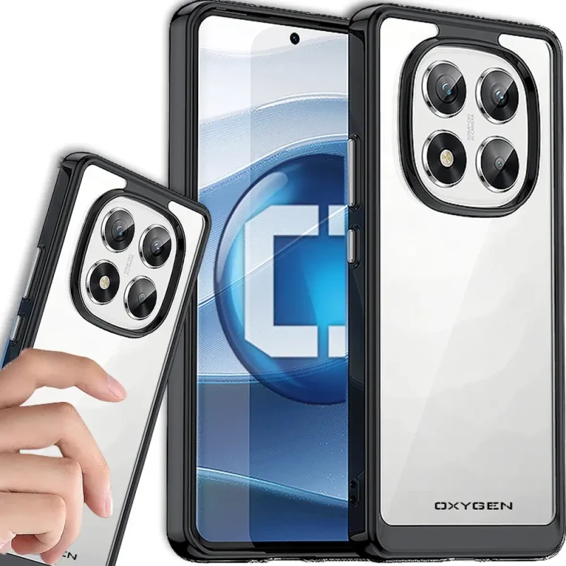 Etui na telefon Xiaomi Redmi Note 14 PRO 5G Oxygen Pure Czarne.webp