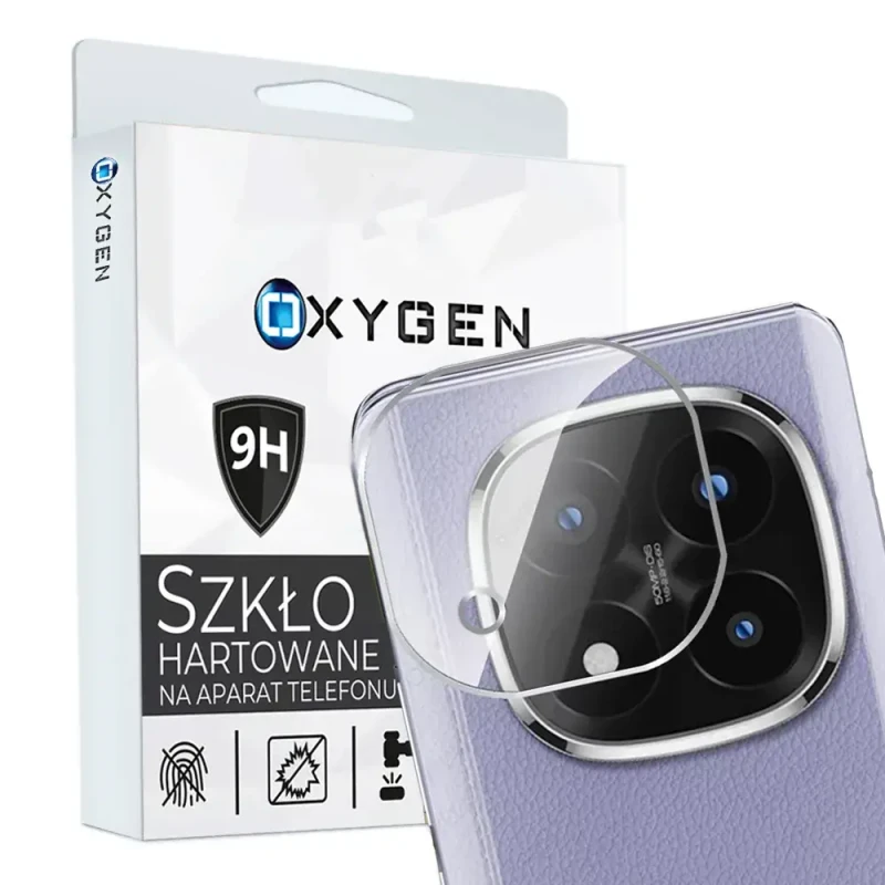 Szkło Hartowane Xiaomi Redmi Note 14 PRO PLUS na aparat Oxygen.webp