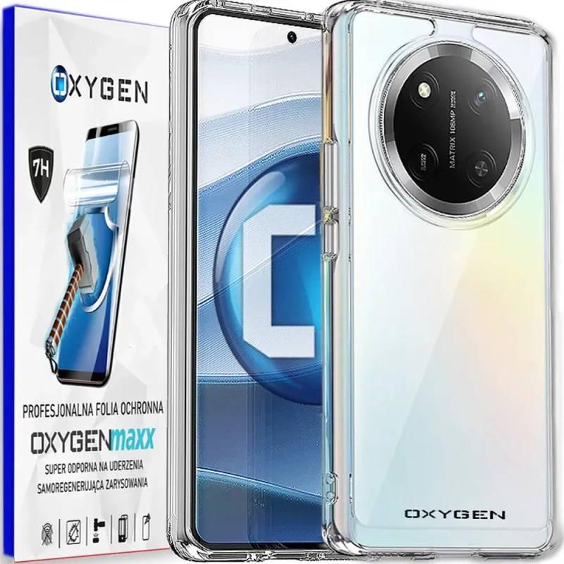Etui na telefon Honor Magic7 Lite Oxygen Pure Bezbarwne + Super Folia.webp