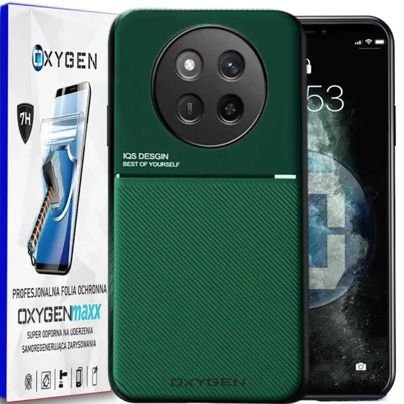 Etui na telefon Honor Magic7 Lite Oxygen IQS Zielone + Super Folia.webp