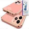 Etui na telefon Xiaomi Redmi Note 14 5G Oxygen GLOW Różowe + Super Folia.webp