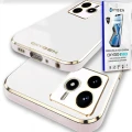 Etui na telefon Xiaomi Redmi Note 14 5G Oxygen GLOW Białe + Super Folia.webp