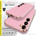 Etui na telefon Samsung Galaxy S25 Oxygen GLOW Różowe + Szkło Hartowane PREMIUM.webp
