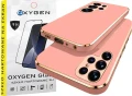 Etui na telefon Samsung Galaxy S25 Ultra Oxygen GLOW Różowe + Szkło Hartowane PREMIUM.webp