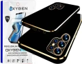 Etui na telefon Samsung Galaxy S25 Ultra Oxygen GLOW Czarne + Super Folia.webp
