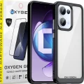 Etui na telefon Oppo Reno13 Oxygen Pure Czarne + Szkło Hartowane 9H.webp