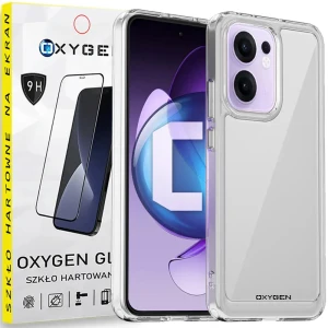 Etui na telefon Oppo Reno13 F 5G Oxygen Pure Bezbarwne + Szkło Hartowane 9H