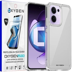 Etui na telefon Oppo Reno13 F 5G Oxygen Pure Bezbarwne + Super Folia