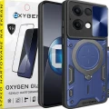 Etui na telefon Oppo Reno13 5G Oxygen RR Niebieskie + Szkło Hartowane 9H.webp