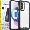 Etui na telefon Samsung Galaxy A26 5G Oxygen Pure Czarne + Szkło Hartowane 9H.webp
