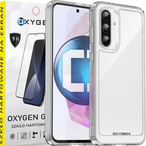 Etui na telefon Samsung Galaxy A36 5G Oxygen Pure Bezbarwne + Szkło Hartowane 9H