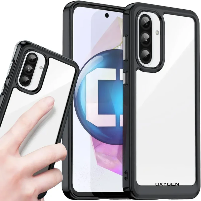 Etui na telefon Samsung Galaxy A36 5G Oxygen Pure Czarne.webp
