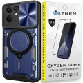 Etui na telefon Oppo Reno13 F 5G Oxygen RR Niebieskie + Szkło Hartowane 9H.webp