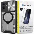 Etui na telefon Oppo Reno13 F 5G Oxygen RR Srebrne + Szkło Hartowane 9H.webp