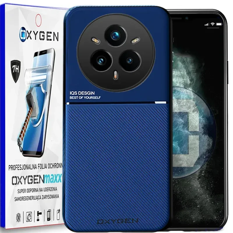 Etui na telefon Realme 14 PRO PLUS 5G Oxygen IQS Niebieskie + Super Folia.webp