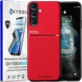 Etui na telefon Samsung Galaxy A26 5G Oxygen IQS Czerwone + Super Folia.webp