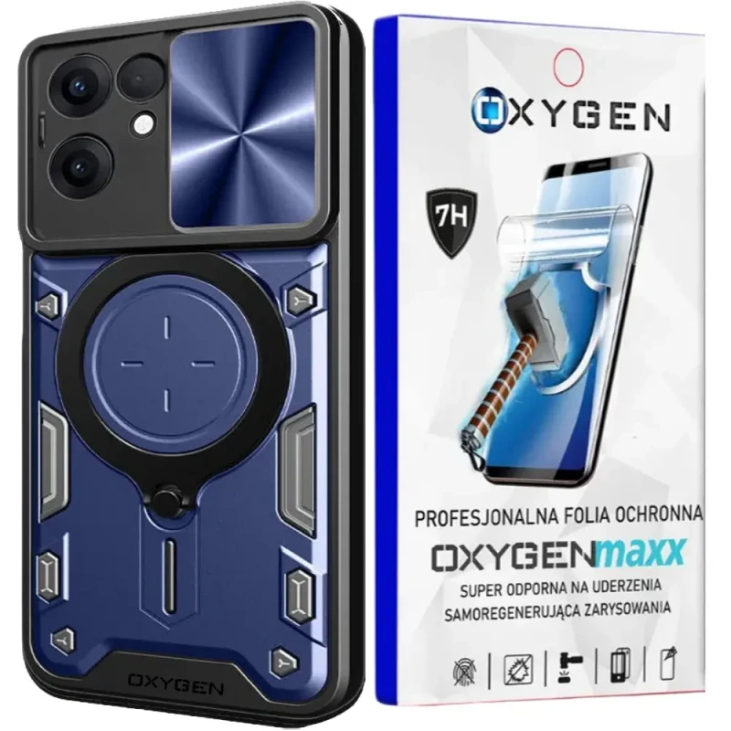 Etui na telefon Oppo Reno13 FS 5G Oxygen RR Niebieskie + Super Folia.webp