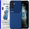 Etui na telefon Samsung Galaxy A56 5G Oxygen IQS Niebieskie + Super Folia.webp