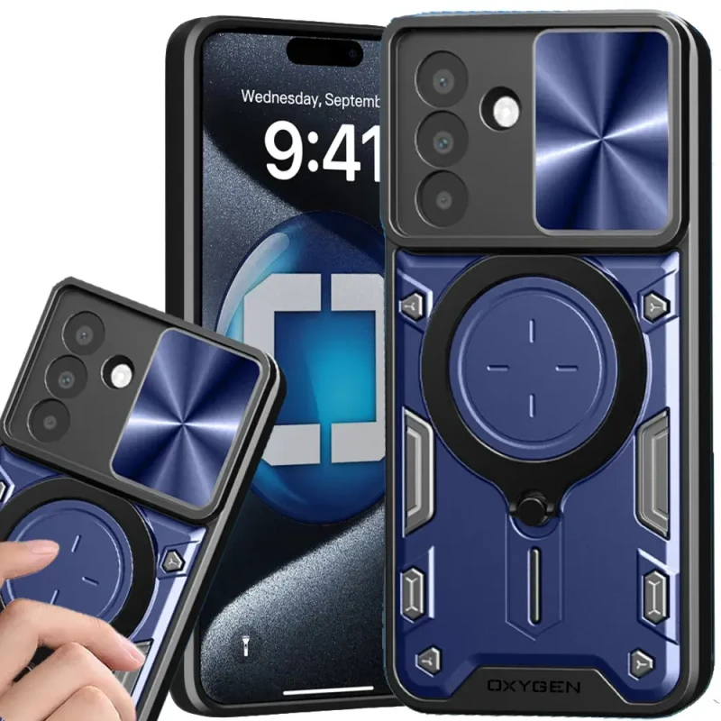 Etui na telefon Samsung Galaxy A36 5G Oxygen RR Niebieskie.webp