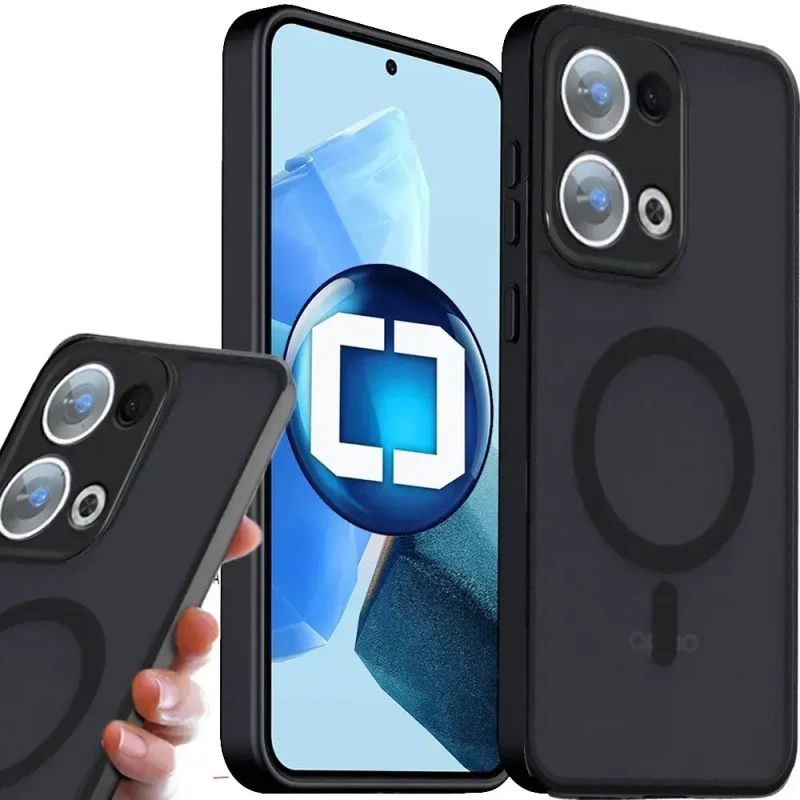 Etui na telefon Oppo Reno13 5G Oxygen MAGSafe Czarne.webp