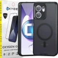 Etui na telefon Oppo Reno13 F 5G Oxygen MAGSafe Czarne + Szkło Hartowane 9H.webp