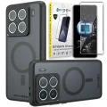 Etui na telefon Xiaomi 15 5G Oxygen MAGSafe Czarne + Szkło Hartowane 9H.webp
