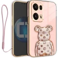 Etui na telefon Oppo Reno13 PRO 5G Oxygen + Uchwyt BeaR Różowe + Smycz.webp