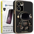 Etui na telefon Oppo Reno13 F 5G Oxygen + Uchwyt Astro Czarne + Szkło Hartowane 9H.webp