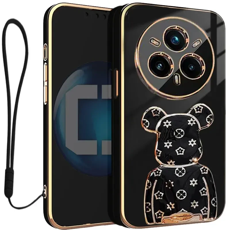 Etui na telefon Realme 14 PRO PLUS  5G Oxygen + Uchwyt BeaR Czarne + Smycz.webp