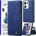 Etui na telefon Oppo Reno13 5G Oxygen Book Niebieskie + Super Folia.webp