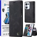 Etui na telefon Oppo Reno13 5G Oxygen Book Czarne + Super Folia.webp