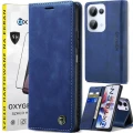 Etui na telefon Oppo Reno13 5G Oxygen BooK Niebieskie + Szkło Hartowane.webp