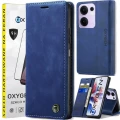 Etui na telefon Oppo Reno13 F 5G Oxygen BooK Niebieskie + Szkło Hartowane.webp