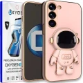 Etui na telefon Samsung Galaxy A36 5G Oxygen + Uchwyt Astro Różowe + Super Folia.webp