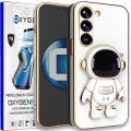 Etui na telefon Samsung Galaxy A36 5G Oxygen + Uchwyt Astro Białe + Super Folia.webp