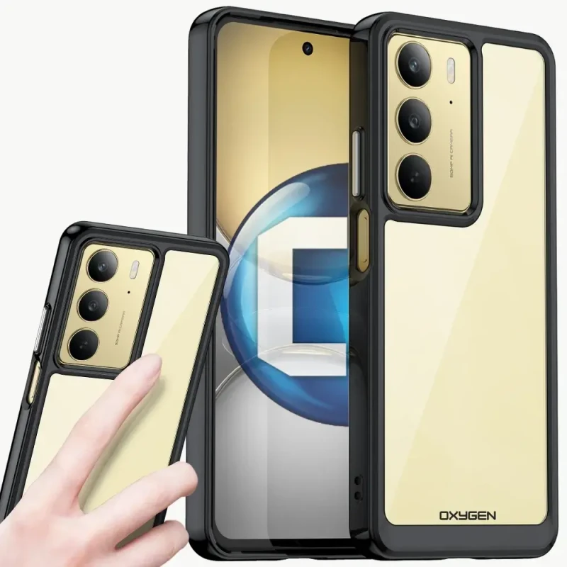 Etui na telefon Realme 14x Oxygen Pure Czarne.webp