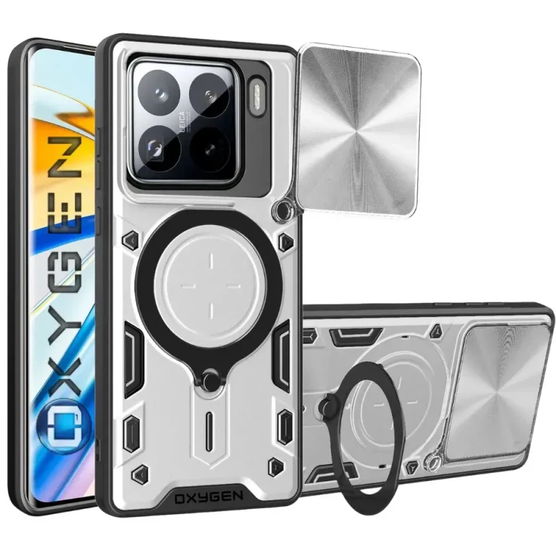 Etui na telefon Xiaomi 15 5G Oxygen RR Srebrne.webp
