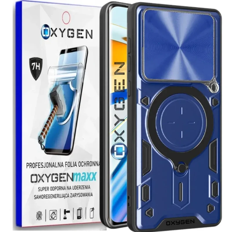 Etui na telefon Xiaomi 15 5G Oxygen RR  Niebieskie + Super Folia.webp