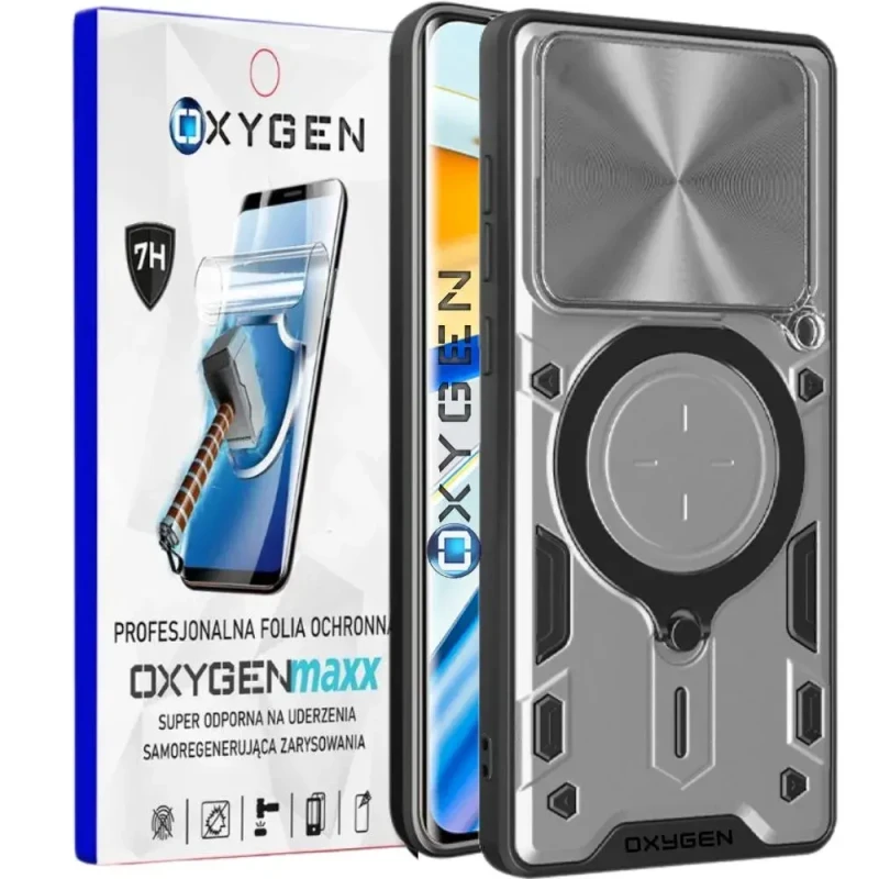 Etui na telefon Xiaomi 15 5G Oxygen RR  Srebrne + Super Folia.webp