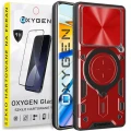 Etui na telefon Xiaomi 15 5G Oxygen RR Czerwone + Szkło Hartowane 9H.webp