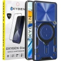 Etui na telefon Xiaomi 15 5G Oxygen RR Niebieskie + Szkło Hartowane 9H.webp